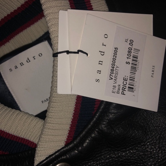 BUTTER SOFT LEATHER VARSITY JACKET - Picture 4 of 4